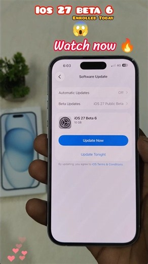 iPhone 15 Gets iOS 27 Beta 6 Update 🔥 | New Update Today || Check Now 🔥
