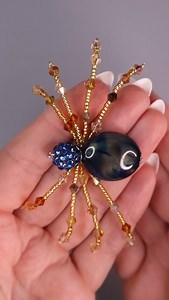 4.6K reactions · 505 shares | Just made this adorable Halloween spider from beads and wire!  It’s super easy, quick, and perfect for spooky season. Would you try making one too?  #halloweencrafts #diyhalloween #beadart #spookyseason #handmadetutorial | Danysska | Facebook