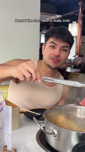 Exploring the Cute Chef at Hotpot Restaurant