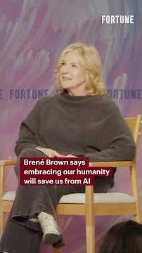 Brené Brown says embracing our humanity will save us from AI #AI #tech