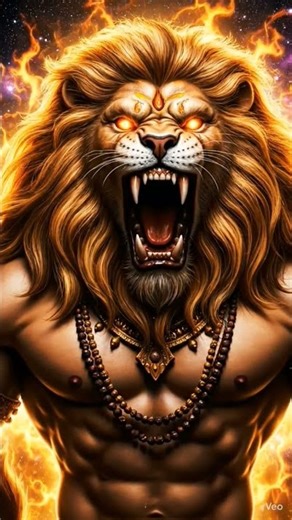 🔥 Lord Narasimha Avatar 🔥 #DivineVibes