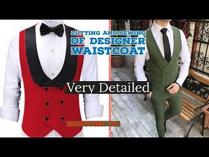 HOW TO CUT AND SEW A WAISTCOAT COMPLETE TUTORIAL PART 1