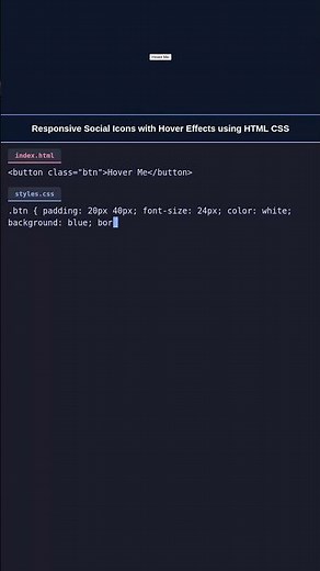 Stunning Social Icons | HTML CSS #webdevelopment #coding #htmlcss