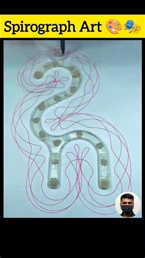 SPIROGRAPH patterns come to LIFE! #shorts #asmr #spirograph #satisfying #art #diy