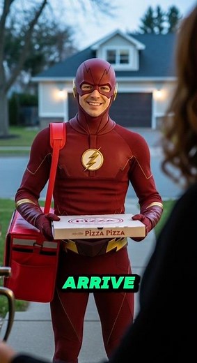 What If Flash Was a Delivery Guy? ⚡🍕 #marvel #comicstory #flash #shorts #comics