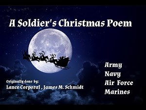 A soldier's Christmas poem
