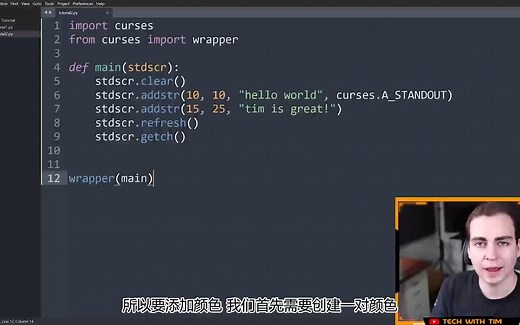 Python Curses Tutorial #2 - Attributes and Colors