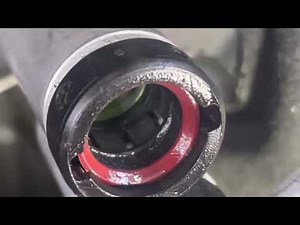 AUDI AC PIPE RETAINING CLIP DETACHMENT ( use fuel line disconnect tool)