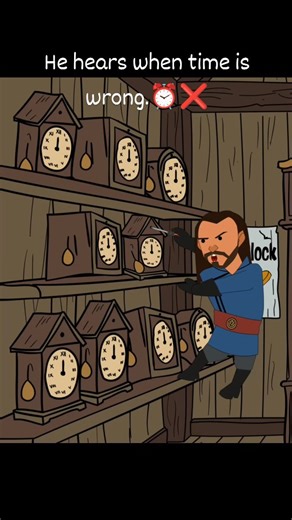 The ARaafay on Instagram: "He hears when time is wrong. Vex enters a clock shop expecting order instead, every second ticks against him. The noise, the misalignment, the chaos pushes his obsession to the edge as he tries to force perfection into a space that refuses to obey. Among the destruction, something unexpected appears: a flawless shape hiding inside the broken system. While everyone freezes in shock, Vex chooses geometry over time, leaving behind a reminder that function means nothing wi