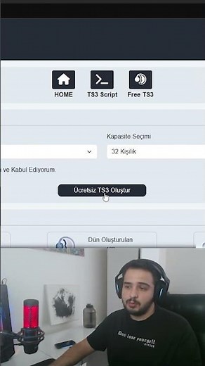 ÜCRETSİZ TS3 SUNUCUSU OLUŞTURMA 2024 #shorts #shortsvideo #teamspeak