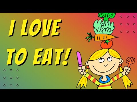 I LOVE TO EAT | Simple Fun Food Song for Kids | Learn English (2023)