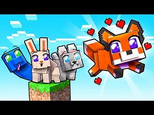 Playing as a BABY FOX on a ONE BLOCK!