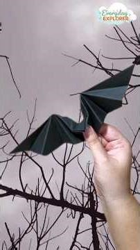 EASY Origami Bat for Halloween! 🦇#everydayexplorer #halloween