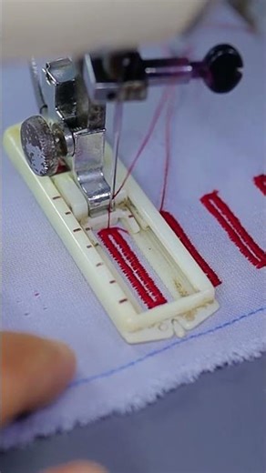 Buttonhole Sewing on Mechanical Machine #sewing #buttonhole
