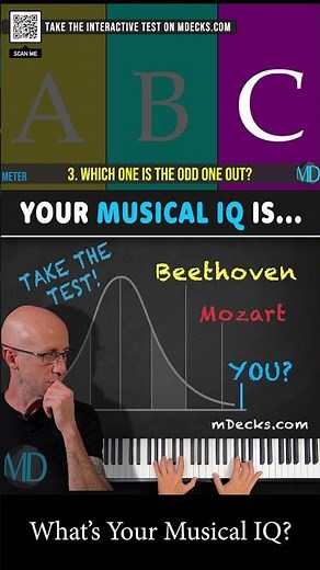 What's your Musical IQ? Take the Musical IQ Test on mDecks.com #musician #musictheory