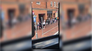 Line stretches around the block as Wendy's returns to UK