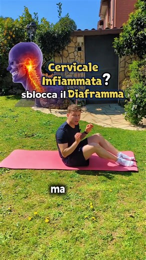 Cervicale infiammata? Sblocca il diaframma ⬇️ ➡️ Mettiti a terra e poggia una mano sul petto e una sulla pancia. ➡️ Inspira e gonfia solo la pancia trattenendo l'aria per due secondi e poi rilascia. Ripeti almeno 15 volte. ⚠️ Bisogna sempre fare una valutazione posturale e un percorso completo per ottenere il massimo dei benefici in quanto ogni caso è diverso. ❤️Salva l'esercizio e seguimi per altri consigli posturali #cervicaleinfiammata #posturale #ginnasticaposturale