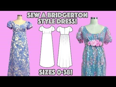 DIY Bridgerton Regency Era Dress With Pattern And Tutorial!