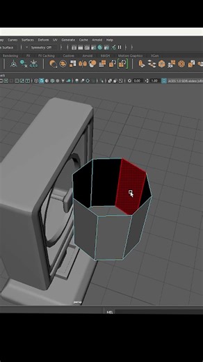 Stylized Prop Modeling | Aero Cube Fan in Maya Part 1 🔥 #maya #shortvideo #shorts