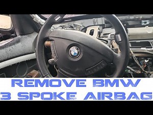 How To Remove BMW 7 Series 745 Sport Airbag Steering Wheel 2002-2005 E65 E66 750