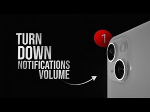 How to Turn Down iPhone Notification Volume (tutorial)