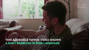 Baby babbles in sign language, and it's adorable