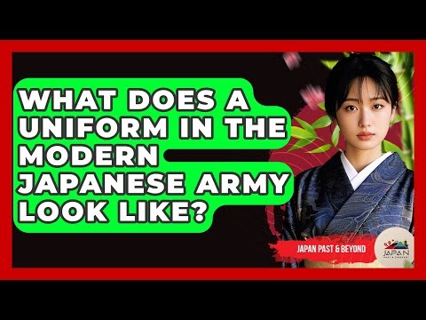 What Does A Uniform In The Modern Japanese Army Look Like? - Japan Past and Present