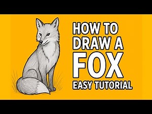 How to Draw a Fox Step by Step | Easy Fox Drawing Tutorial
