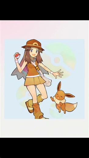 Cute Pokémon Trainer & Eevee Adventure 🌟 | Anime Shorts #asmr #games #drawing