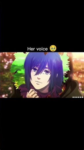 Her voice says everything. #Mikasa #AttackOnTitan #MikasaAckerman #erenyeager #leviackerman #aot