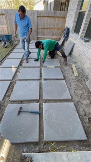 Nothing beats a clean, seamless walkway install 👌