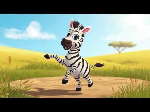 Step Step Zebra Dance 🦓 | Fun Animal Song for Toddlers & Kids