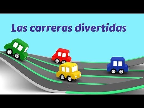 Los 4 coches coloreados y sus carreras nuevas
