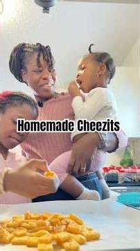 How to make homemade Cheezits #food #baking #homemadcheezits #shorts