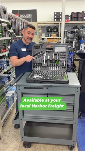 135K views · 970 reactions | Need a tool kit? Check out the Pittsburgh 225-piece Mechanic’s Tool Kit! Perfect for your car or garage. Only at #HarborFreight | Harbor Freight | Facebook