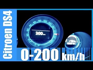 Citroën DS4 1.6 THP 0-200 km/h GOOD! Acceleration Beschleunigung Test