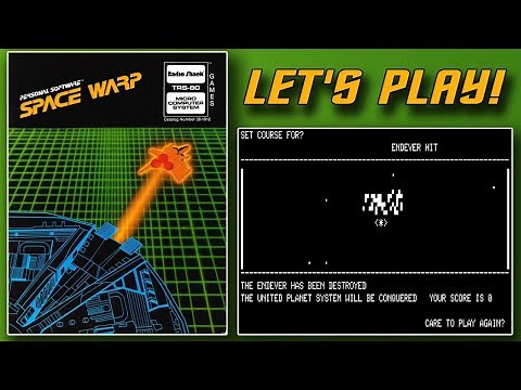 Space Warp (TRS-80, 1978) - Let's Play!