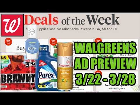 WALGREENS AD PREVIEW (3/22 - 3/28)