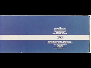 MPAA Rating Card (PG, 1979)