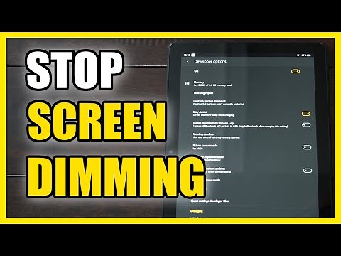 How to Stop the Screen DIMMING on Amazon Fire HD 10 Tablet (Always Stay Awake)