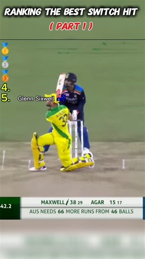 😱 Top 5 Best Switch Hit Shots in Cricket History 🏏 | Switch Hit in Cricket #TopedgeX #shorts