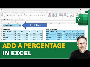 How to Add a Percentage in Excel