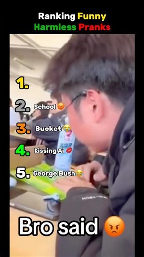 Ranking Funny Harmless Pranks😂🎭| #shorts