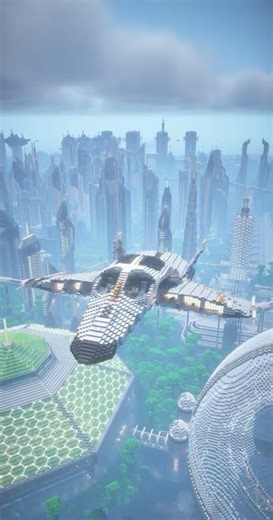 Futuristic Spaceship in Minecraft V3