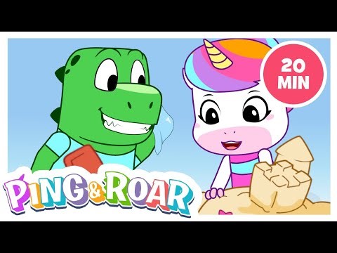 🦖✨ Ping & Roar: DINO-STRUCT 🛝 | 20 Min Bachon ke Cartoons | Mazedar Seekh aur Masti