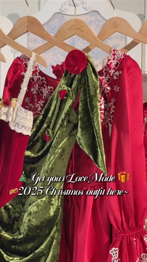 𝓛𝓪𝓬𝓮𝓜𝓪𝓭𝓮 Ⓡ on Instagram: "✨🎅🏻Get your 2025 Christmas outfit collection! #lacemade #modernvintage #christmasoutfits #christmasdress #vintagedress #vintagecorset"