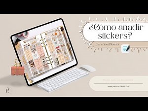 ¿Cómo añadir un sticker en Goodnotes? · How to add a sticker in Goodnotes? | EV Digital Stationery