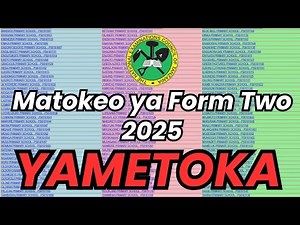 CHECK HERE: FORM TWO NATIONAL ASSESSMENT (FTNA) RESULTS 2025/2026 – NECTA”