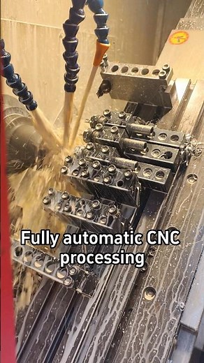 Fully automatic CNC processing #5axis #cnc #cncfactory #cnc cncmachine #metal #machiningprocess