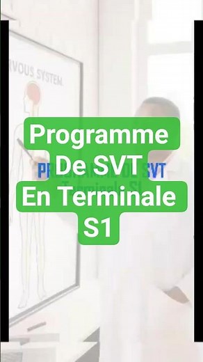 🔥Programme de SVT en Terminale S1, résumé🔥 #viral #education #motivation #science #reels #réussite